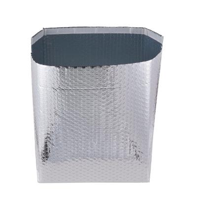 China Shipping Single Bubble Foil Insulated Bag Box Liner For Seafood Delivery for sale