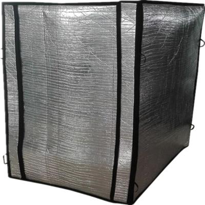 China Heat Insulation 20 Feet 40 Feet Aluminum/EPE Bubble Heat Insulation Liner Container Aluminum Cover Foam Pallet Custom Cover for sale