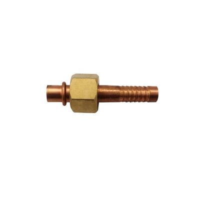 China China Best Quality #8 R12 Auto Fit Brass Copper Hose Fitting Brass Nut For Car Air Condition Parts for sale