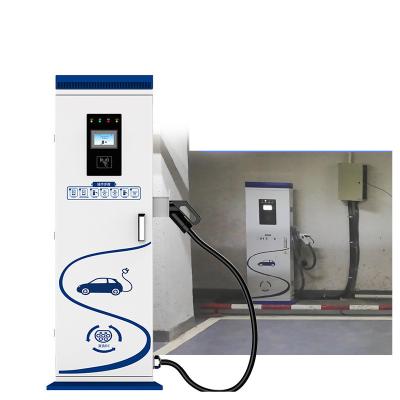 China AC Charging 30kw Electric Vehicle EV DC 380v Charger Charging Pile In Parking Lot Gasoline Petrol Gas Station EVC Public DC for sale