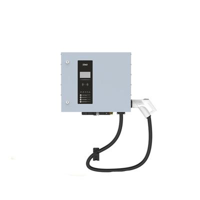 China New Power EV Vehicle CCS2 GB/T Connector DC EV Charging Station Single Gun 40kw 30KW Wall Mounted DC EV Charger for sale