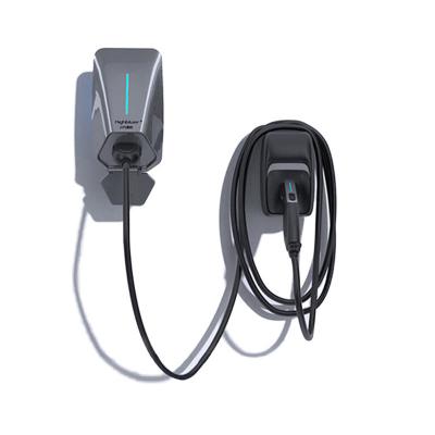 China New Energy Vehicle EV Charging ble 7KW 11kw Wallbox EV Charger Electric Car Remote Control Charging Station 3 Phase Cable For Tesla for sale