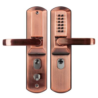 China Keyless Heavy Duty Waterproof Mechanical Apartment Courtyard Patio Entry Code Door Lock Keypad Door Lock Code Lock for sale