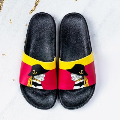 China Anti-odor Factory Customs House Slippers Chinese Hotel Printed LOGO Slides Summer Sports Casual Shoes for sale