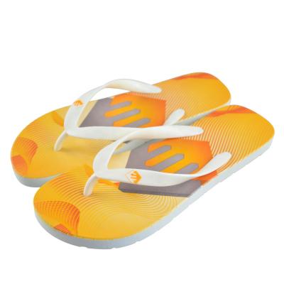 China CUSHIONING Logo Custom Printing Ladies Thong Strap Men Slipper Flip Flop Indoor Summer for sale