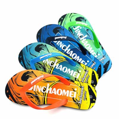 China CUSHIONING Rubber Flip Flop Sandals PVC Eva Men Women Shoes Slides Newest Design Summer Cheap Custom Beach Slippers for sale