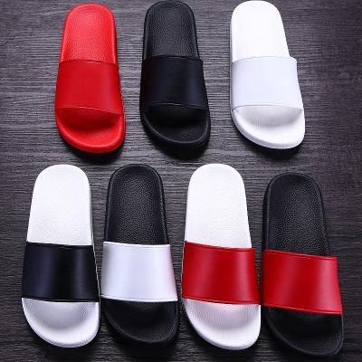 China Custom Anti-odor hot sale logo PU PVC spa swim slide sandal slipper for men and women for sale