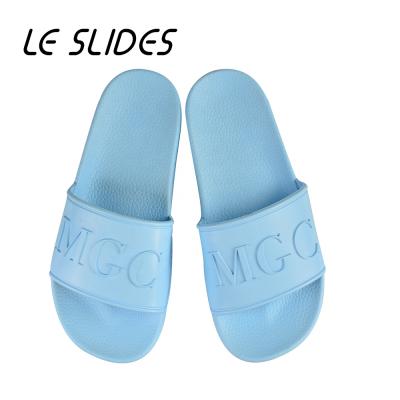 China Custom House Slippers Deodorization Logo Pvc Color Slides Sandals For Women for sale