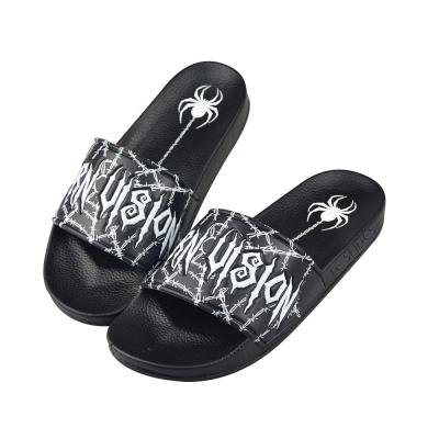 China Fashion Trend LE SLIDES Indoor Slippers Custom Logo Slides Embossed 3D Printing Mens Beach Sandals Chanclas for sale