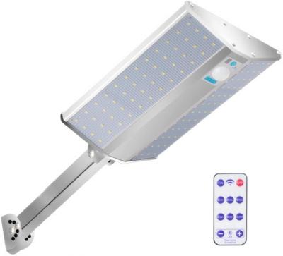 China Morden 96 LED Solar LED Security Floodlight with Pole Wall Post Lights Outdoor Solar Sensor Porch Garage LED Street Light Lamp for sale