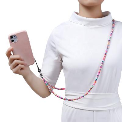 China For Mobile Glasses/Wholesale Custom Colorful Handmade Necklace/Bracelet Long Chain Decorate Beads Phone Chain For Mobile Phone for sale