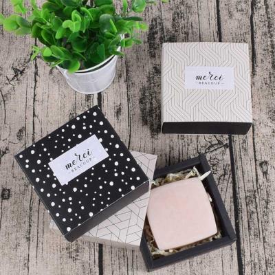 China Eco Friendly Recycled Materials Packaging Boxes Drawer Sliding Custom Handmade Kraft Paper Luxury Soap Bar Packaging Box for sale