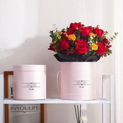 China Recycled Materials Fashion Design Custom Elegant Flower Box Round Flower Hat Box Paper Packaging Boxes For Christmas for sale