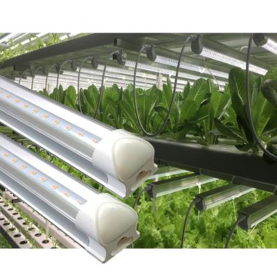 China Seed Starting Greenhouse Hydroponics Light 600mm 1200mm Grow Tube 4FT Full Spectrum T8 Led Grow Tube Light For Vertical Farming for sale