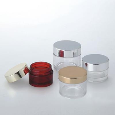 China empty 15gram plastic transparent cosmetic jars for sale