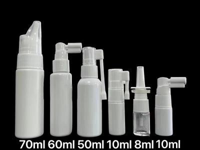 China 8ML 10ML 50ML 60ML 70ML medical  plastic empty nasal mist spray pump bottles for sale