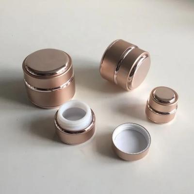 China Luxury 5g 15g 30g Empty Elegant Aluminum Cosmetic Containers Cream Jar Nail Gel Jars pot for sale