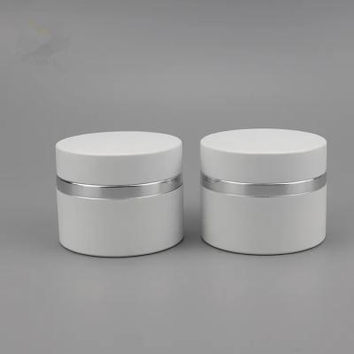 China Manufacturer 5g 15g 30g 50g Matte White Flat Aluminum Can With Inner Glass or PP jar inside for UV Nail Gel for sale