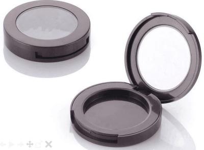 China Eco-friendly cosmetic case makeup compact powder box with clear AS window for sale