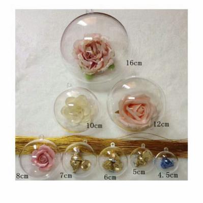 China different capacities plastic transparent ball pot for wedding Christmas food grade candy packaging for sale