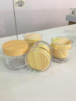 China 15g 30g 50g 100g 200g cosmetic jar bamboo cosmetic bamboo pot and jars for sale