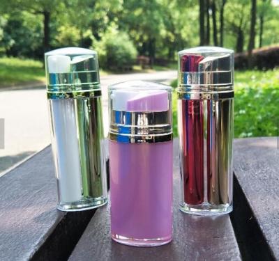 China Leere 10ml 20ml 30ml Doppelkammer der spätesten Entwurfsrechteck-Form ALS Plastikflasche mit luftloser Pumpe zu verkaufen