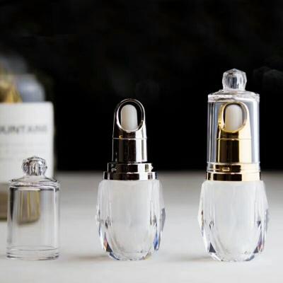 China luxury 10ml cosmetic acrylic dopper  bottle for sale