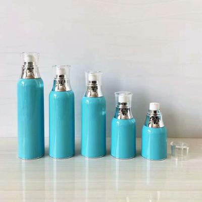 China Recyclable eco friendly 60ml cylinder plastic cosmetics bottles for cosmetics packaging for sale