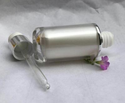 China 1oz 30ml double bottle arcylic dopper bottle for essence for sale