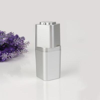 China Square Rotate Cosmetic Airless Pump Bottle Cosmetic Vacuum Bottle for sale