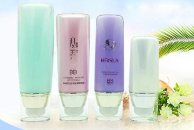 China Hot Selling 20ml  30ml 50ml 75ml  Acrylic BB Cream Tube Plastic Cosmetic Foundation Pump Bottle for sale