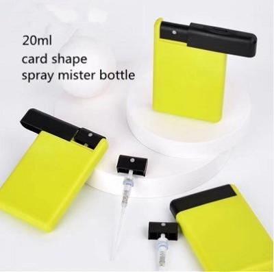 China small 20ml portable slide card spray bottle for sale