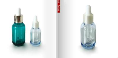 China Amber serum 30ml cosmetic  frosted essential oil dropper bottle for sale