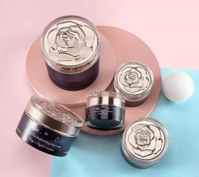 China Manufacturer Custom empty Body Face Cream Jar Packaging 50g 100g 200g acrylic sets Cosmetic Cream Jar for sale