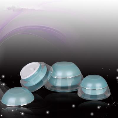 China empty 5g 10g 15g 30g 50g double wall bowl shape cosmetic acrylic jar for sale