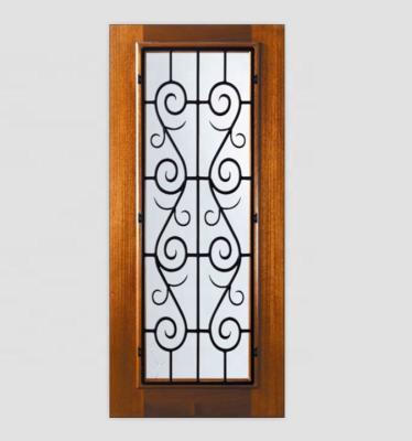 China Pre Hung Main Door Luxury Solid Exterior Single Iron Gate Price for sale