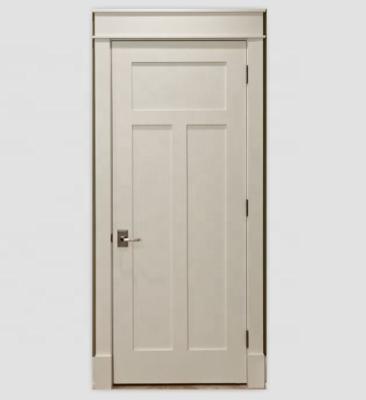 China White internal luxury style shaker doors decoration color interior doors with modern frames for sale