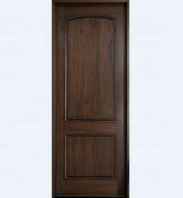 China Contemporary Dark Brown Walnut Stain Black Interior Doors With Frames Wood for sale