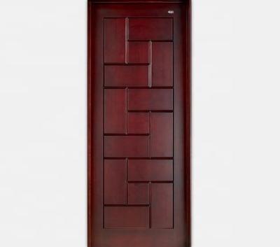 China Contemporary interior mahogany wood doors with frame for sale