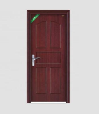 China White Color Easily Assembled Cheap Apartment Doors With PVC Finish for sale