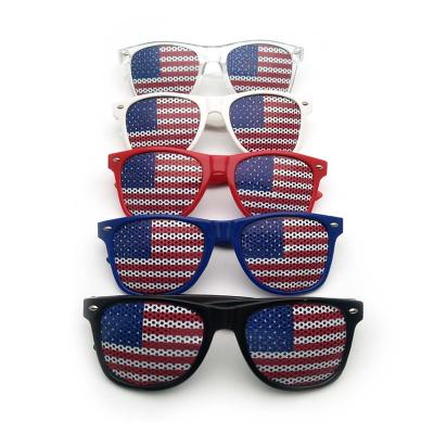 China Party Props USA Party Plastic USA 4th July Independence Day Sunglasses Party Plastic Glasses Eyewear Flag Sunglasses Party Design for sale