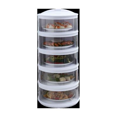 China Transparent Kitchen Food Stackable Rack Dust Proof Insulation Sustainable Hot Selling Plastic Food Cover for sale