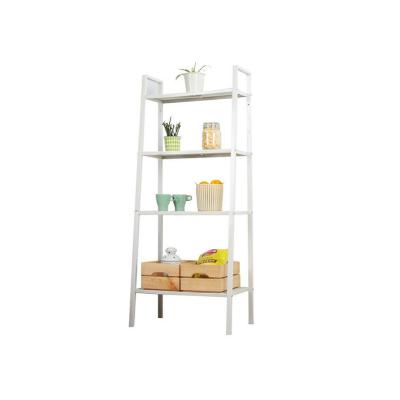 China Portable Book Shelves (Size) 5 Tier Corner Shelf Factory Adjustable Iron Bookshelves Support for Living Room for sale