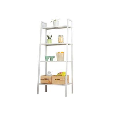 China (Size) Modern 4 Tier Storage Shelf Adjustable Vertical Shelf and Metal Frame Living Room Flower Potted Storage Shelf for sale