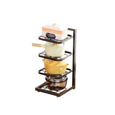 China Viable Adjustable Pan Rack Pan Rack Expandable Grill Cooker Kitchen Storage Rack for sale