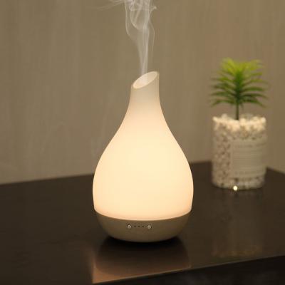 China Car 180ml Bamboo/Beech Wood Mist Maker Air Humidifier Machine Essential Oil Ceramic Aroma Diffuser Ultrasonic for sale