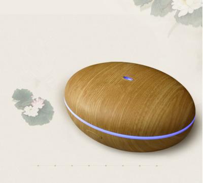 China Color Changing LED Light 350ml Aroma Diffuser Ultrasonic Wood Grain Essential Oil Diffuser for sale