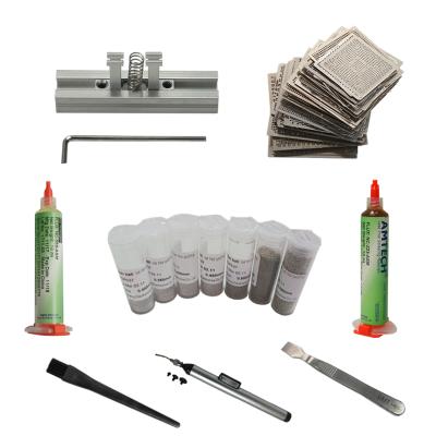 China Machine repair shops BGA Reballing stencils jig station bga station solder ball flux scraper vacuum heating directly pen for sale