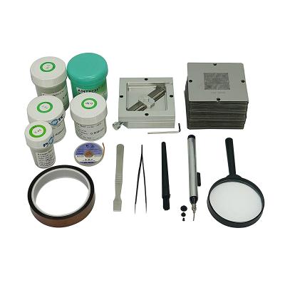 China Factory LY BGA Stencils 184Pcs Caliber BGA Reballing Station Solder Balls Solder Flux Paste Kit 90MM BGA Reballing Tool Kit for sale