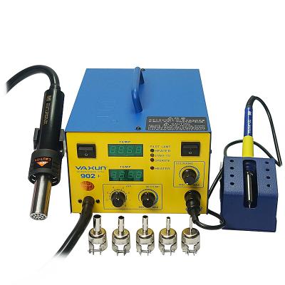 China Rework Station YAXUN YX-902D+ Digital Hot Air Bga Rework Station Smd Heater Soldering Iron With 5 Nozzles for sale